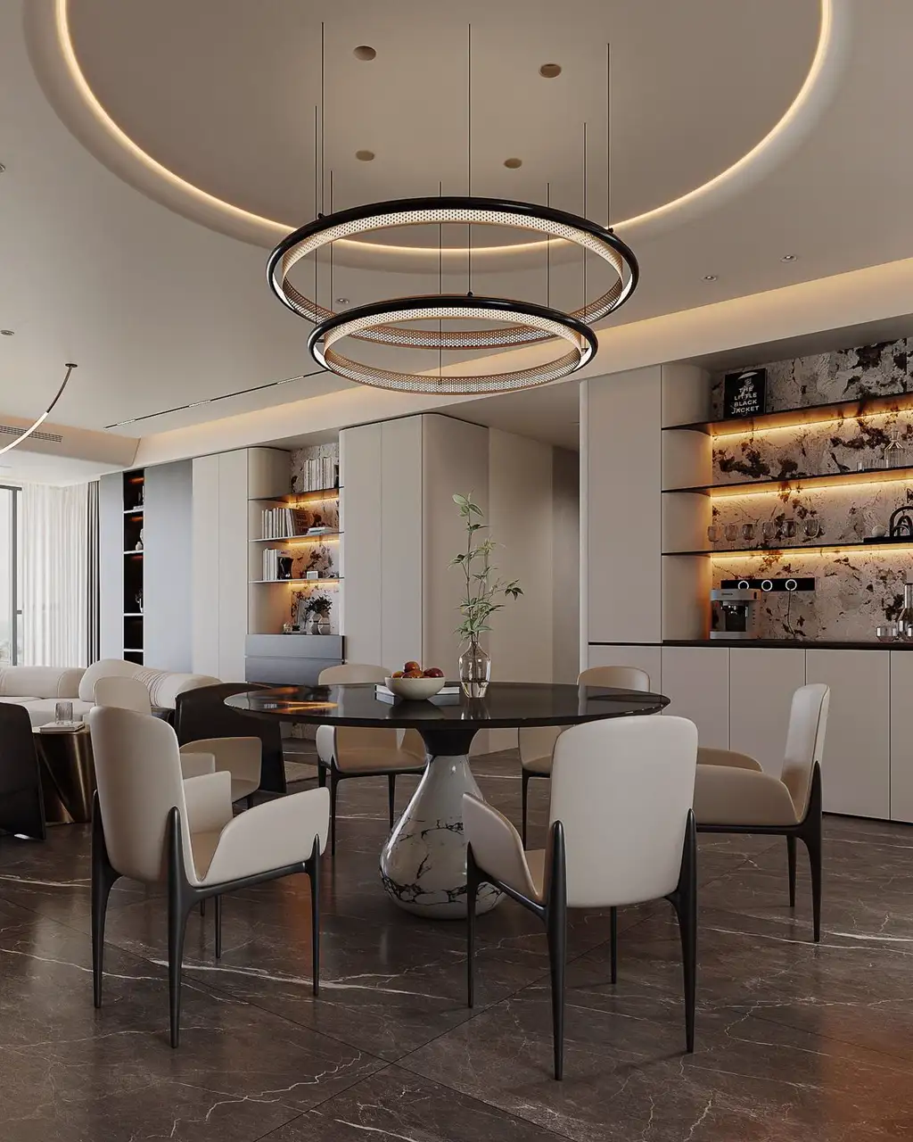 Light Luxury Interior Rendering 10, interior view 3