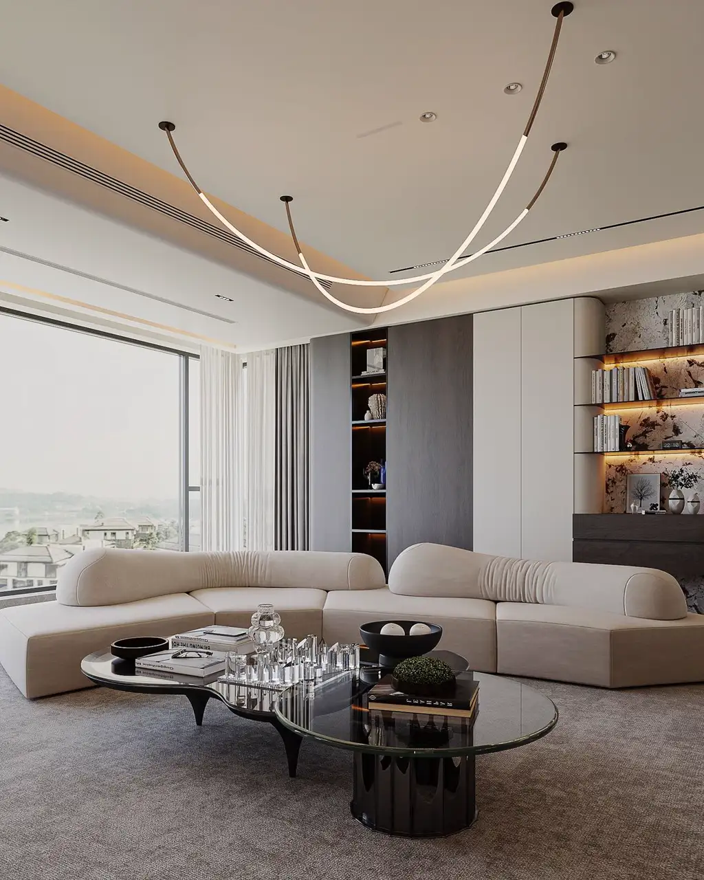 Light Luxury Interior Rendering 10, interior view 5