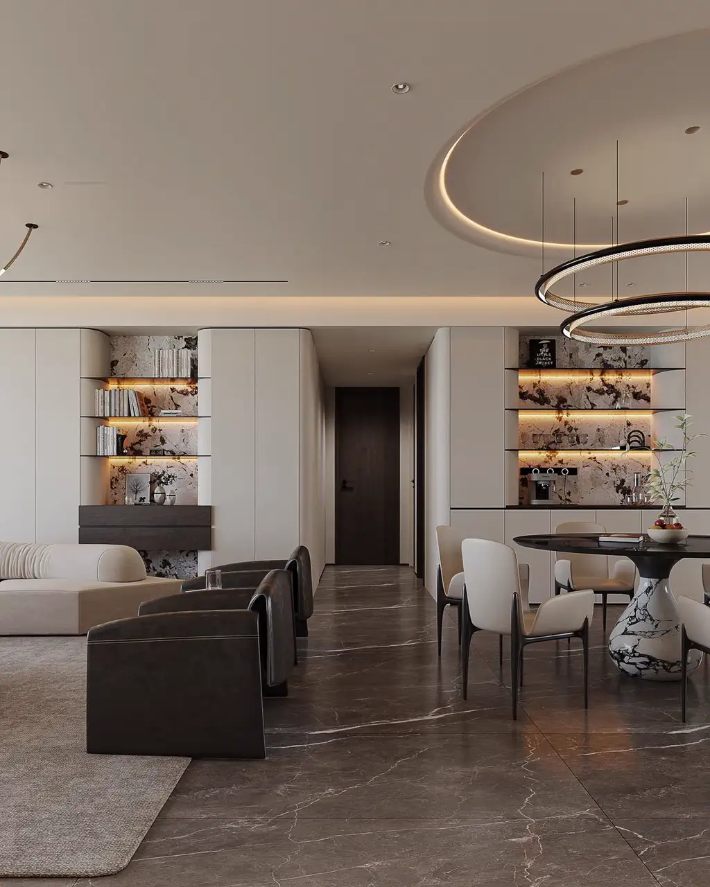 Light Luxury Interior Rendering 10, interior view 6
