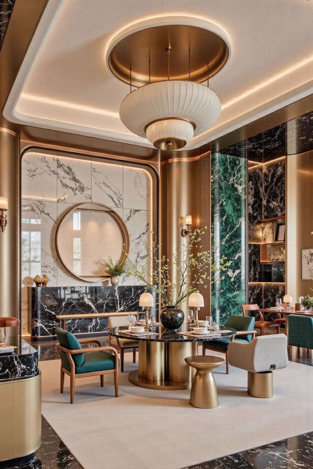 Light Luxury Interior Rendering 12, interior view 1