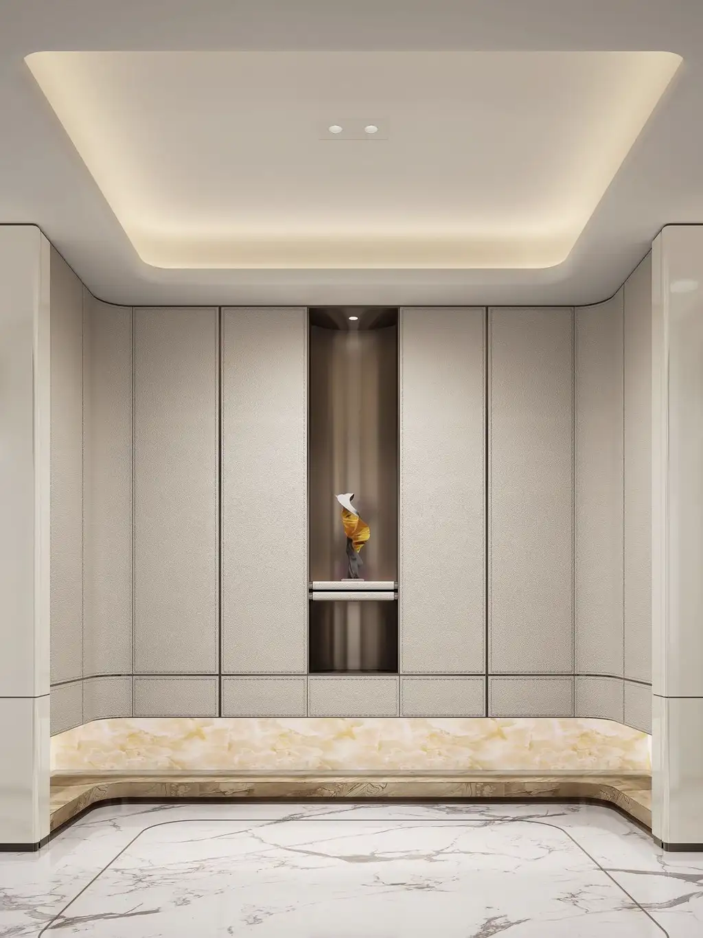 French Classic Interior Rendering 08, interior view 2
