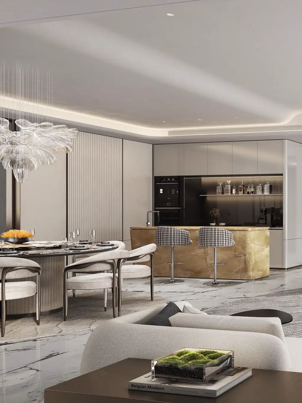 French Classic Interior Rendering 08, interior view 4