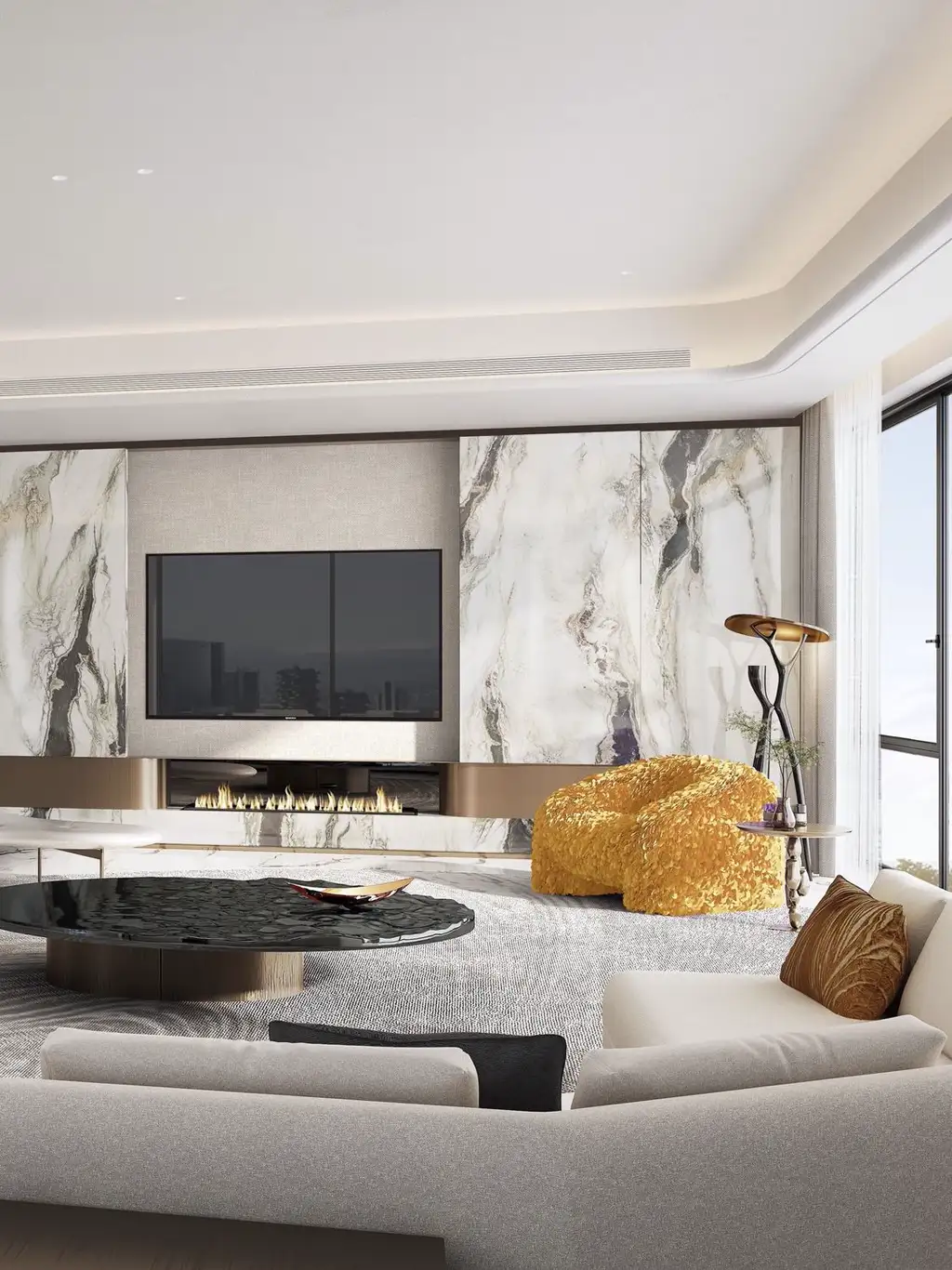 French Classic Interior Rendering 08, interior view 6