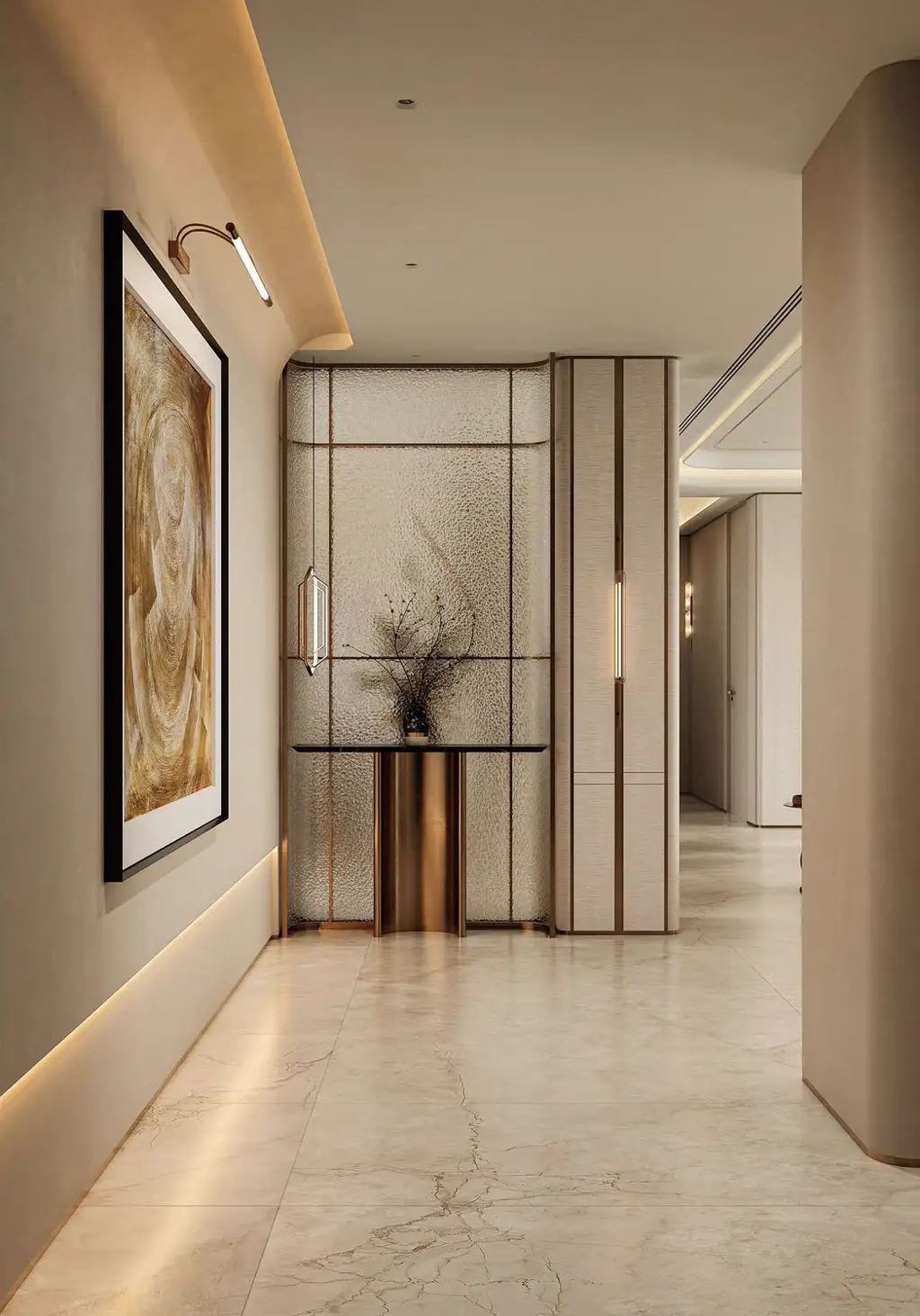 Italian Light Luxury Interior Rendering 09, interior view 1