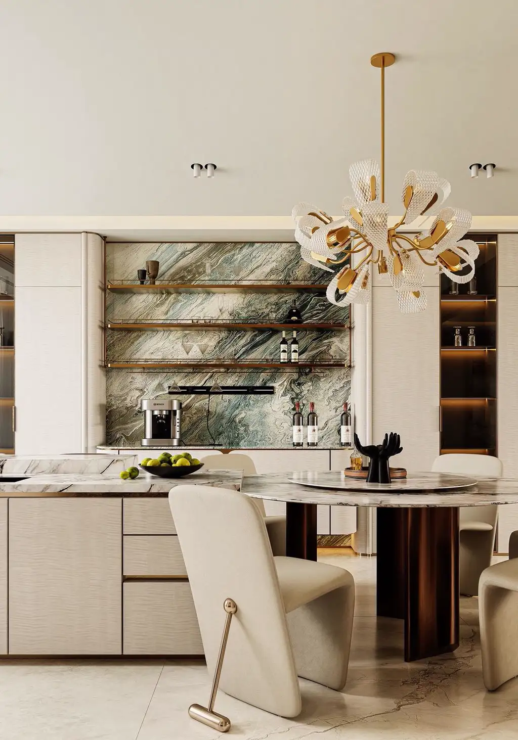 Italian Light Luxury Interior Rendering 09, interior view 8