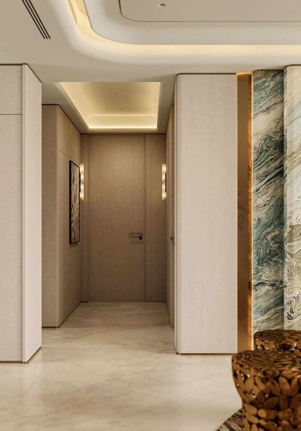 Italian Light Luxury Interior Rendering 09, interior view 11
