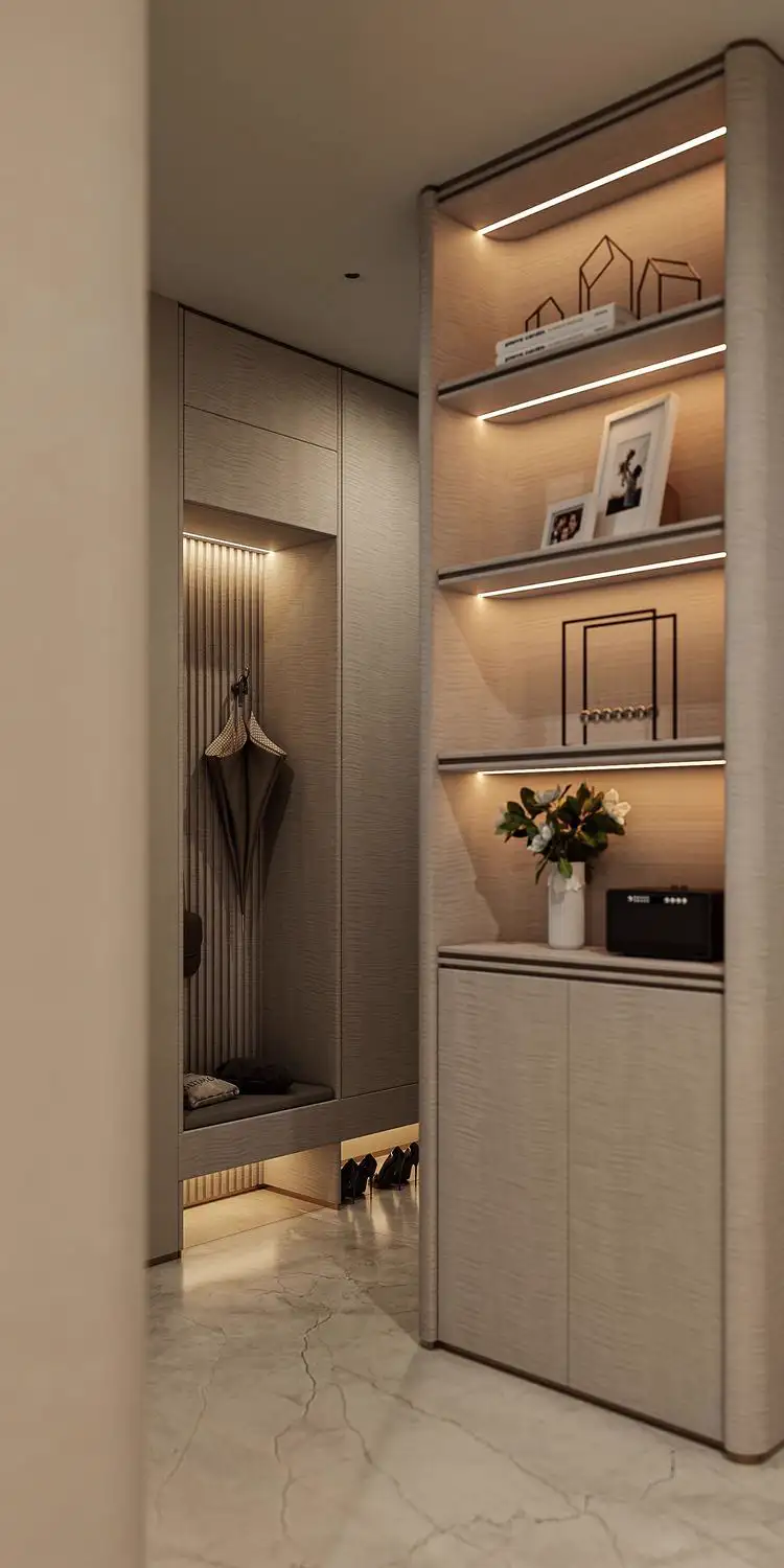 Italian Light Luxury Interior Rendering 09, interior view 13