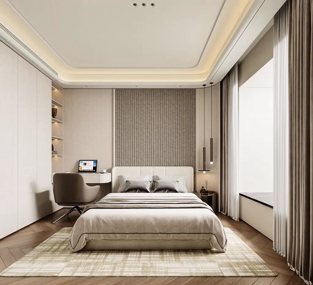 Italian Light Luxury Interior Rendering 09, interior view 22