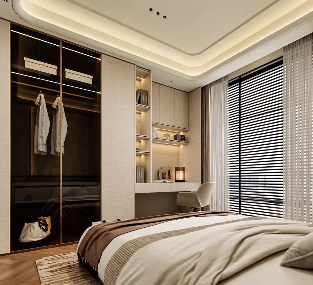 Italian Light Luxury Interior Rendering 09, interior view 24