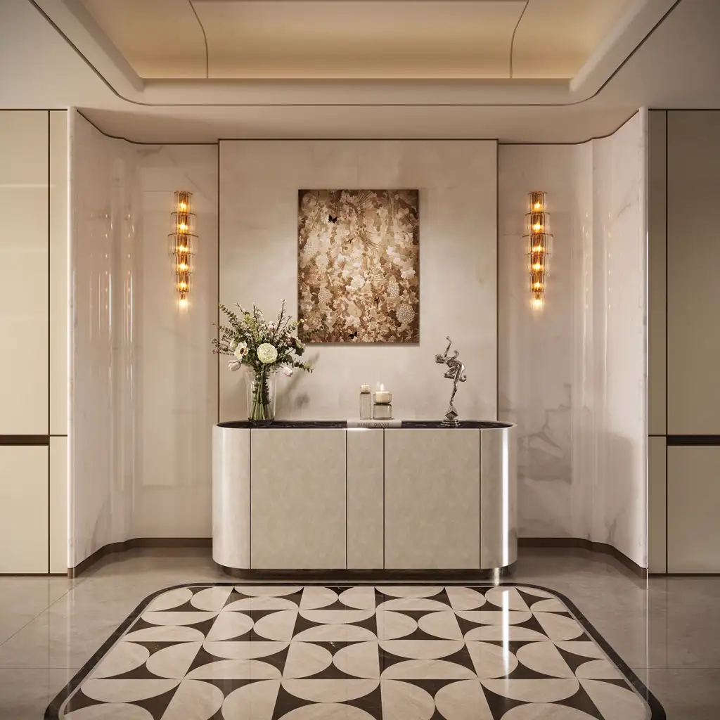 Italian Light Luxury Interior Rendering 10, interior view 4