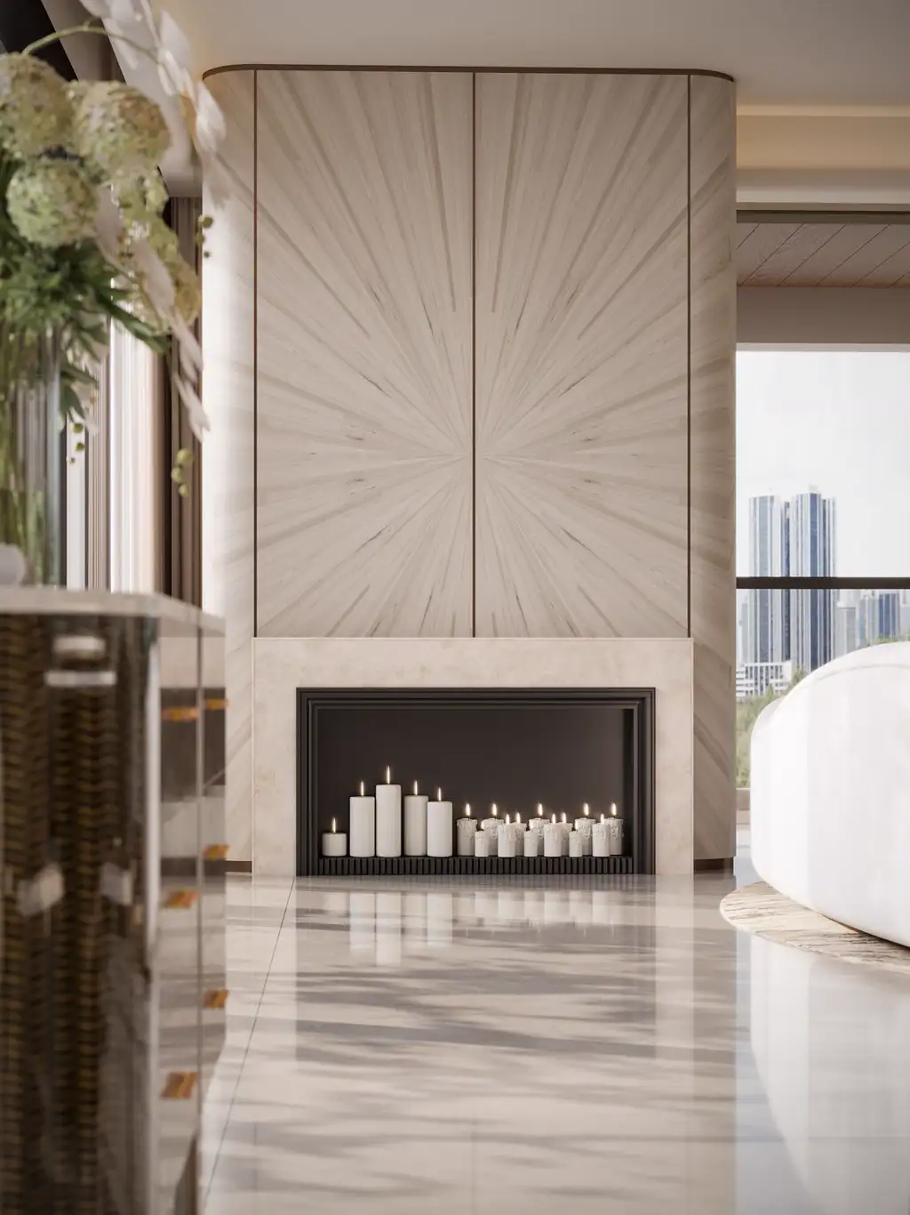 Italian Light Luxury Interior Rendering 10, interior view 6