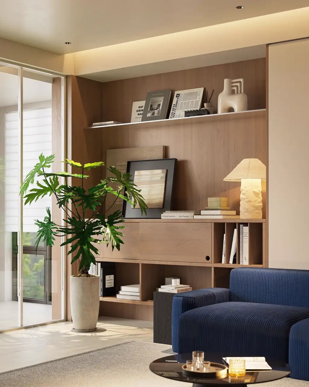 Italian Minimal Interior Rendering 21, interior view 7