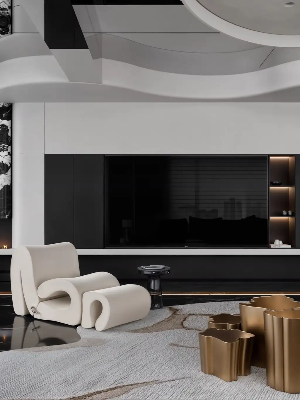 Double-height Villa Rendering 12, interior view 3