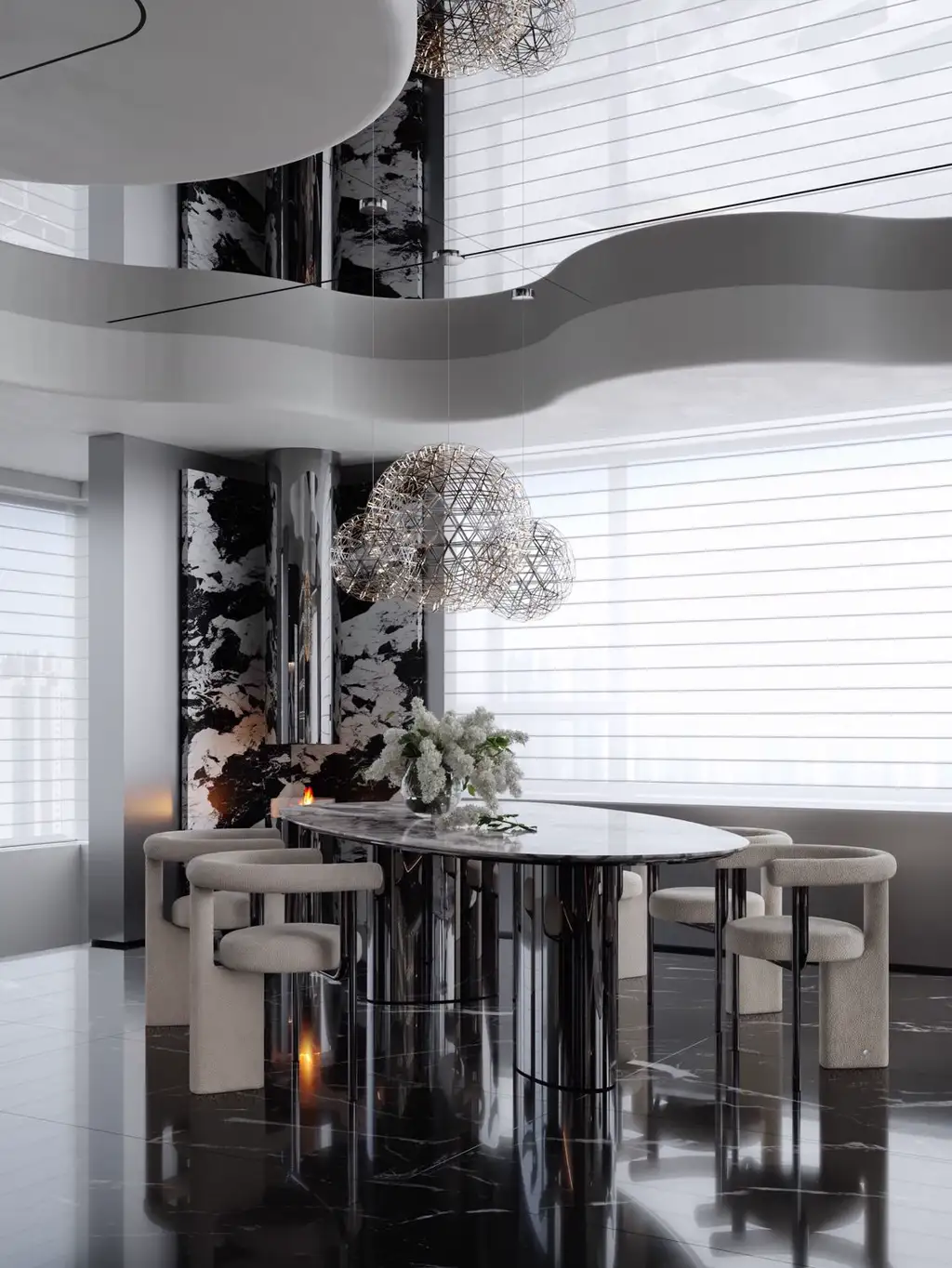 Double-height Villa Rendering 12, interior view 6
