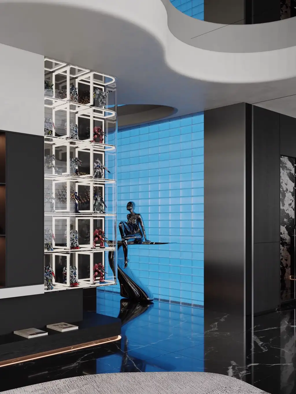 Double-height Villa Rendering 12, interior view 8