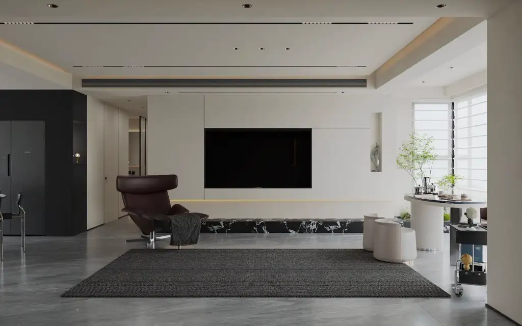 Italian Minimal Interior Rendering 22, interior view 1