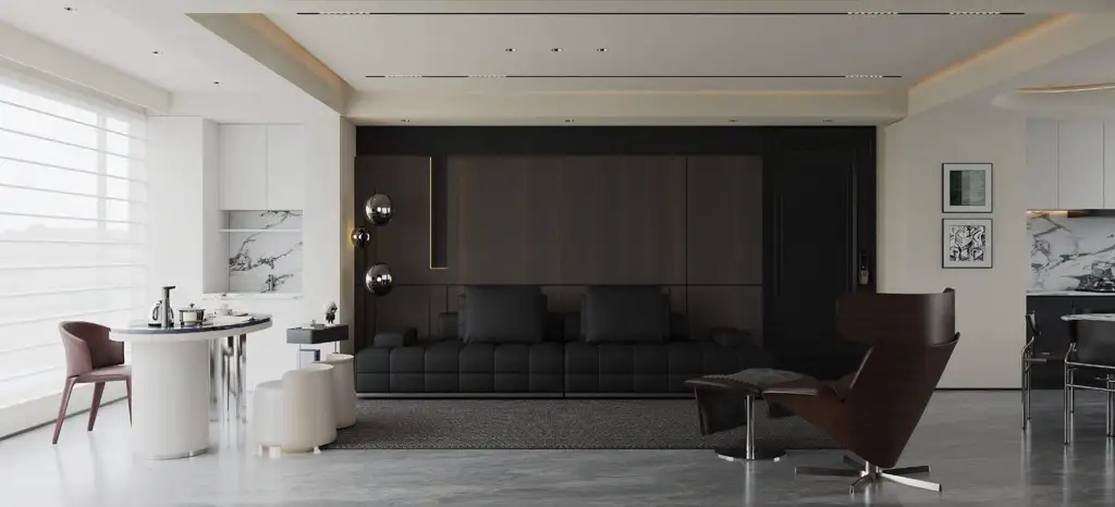 Italian Minimal Interior Rendering 22, interior view 2