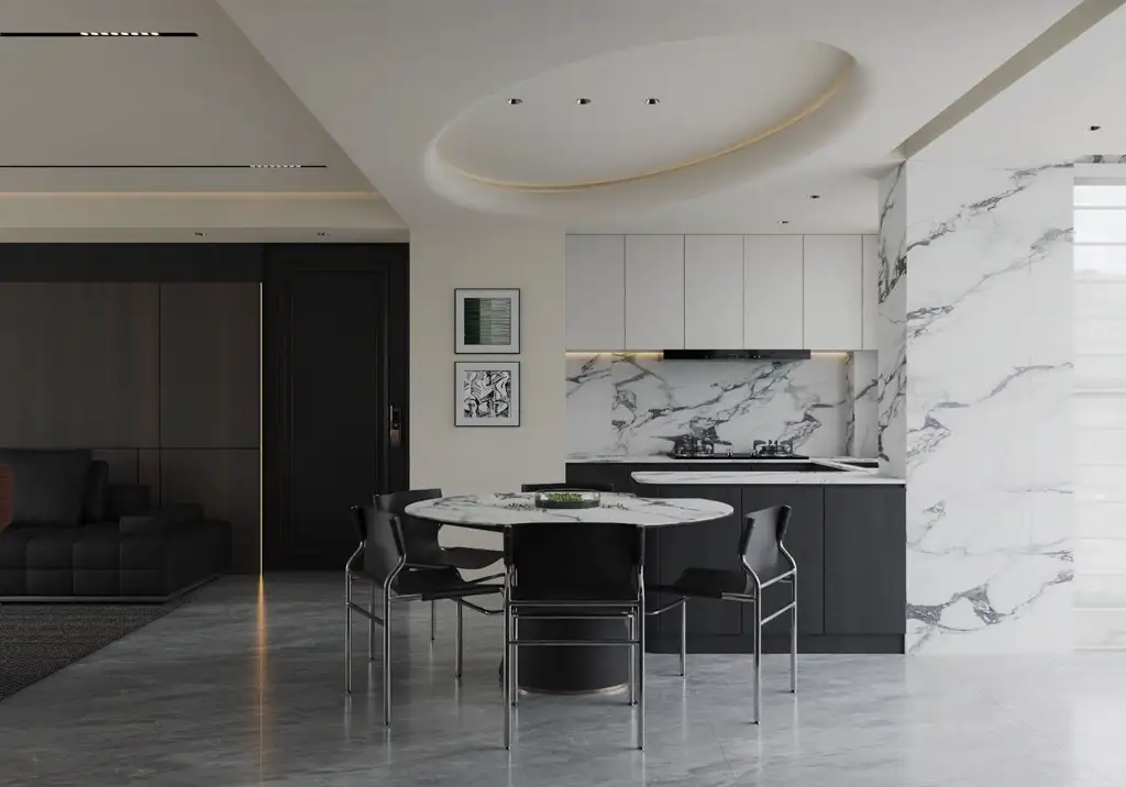 Italian Minimal Interior Rendering 22, interior view 4