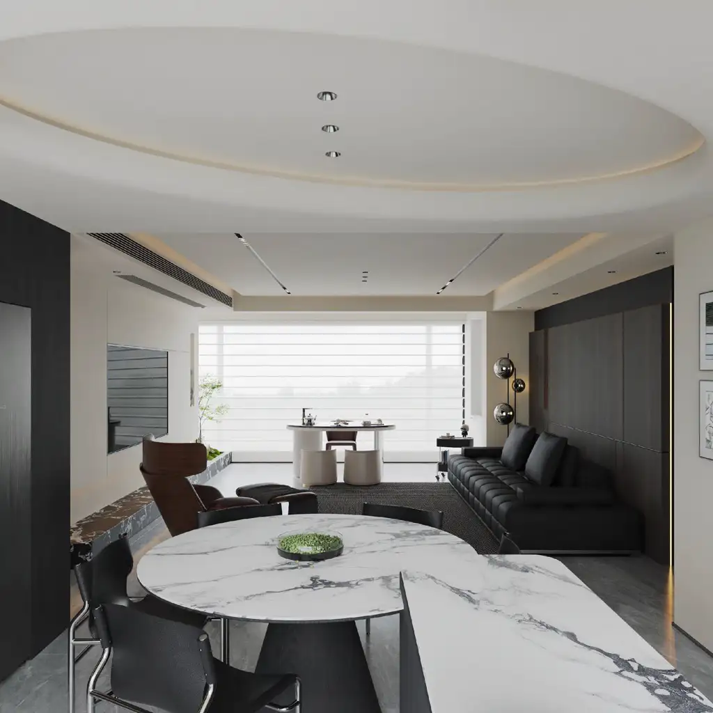 Italian Minimal Interior Rendering 22, interior view 5