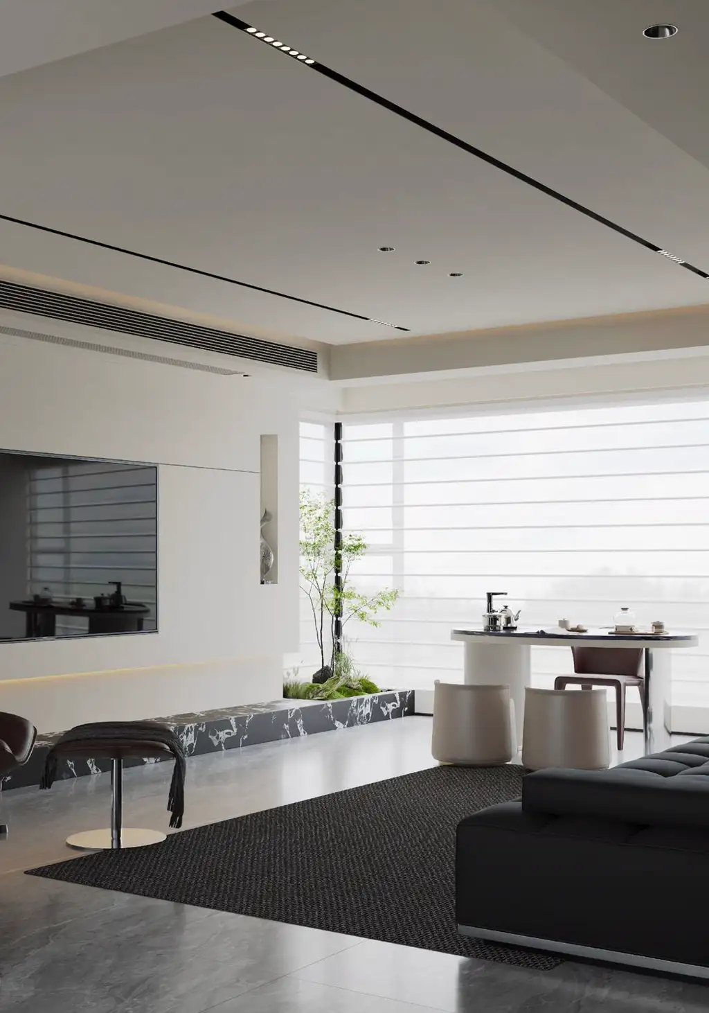 Italian Minimal Interior Rendering 22, interior view 6