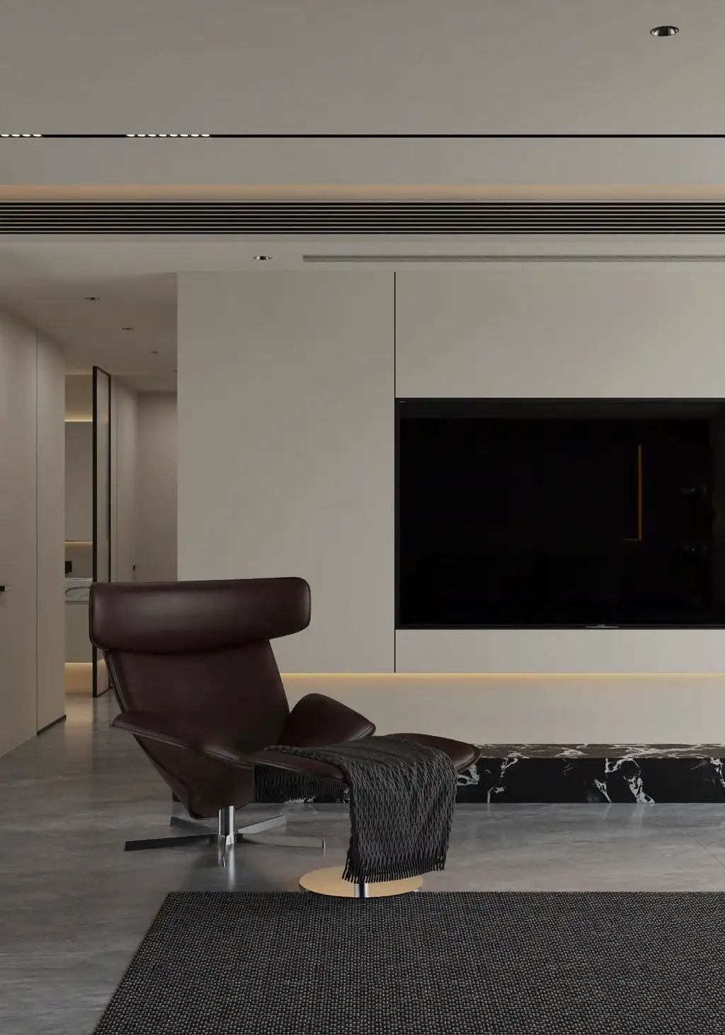 Italian Minimal Interior Rendering 22, interior view 7